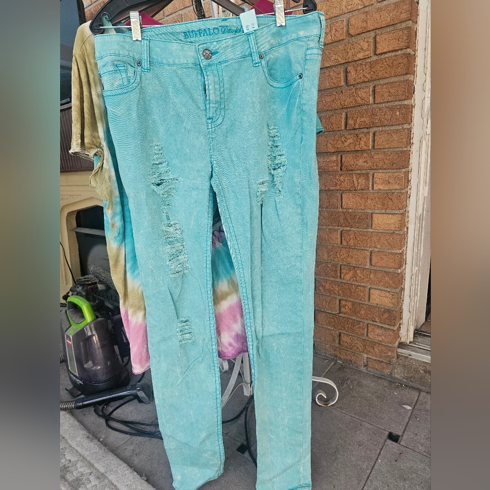 Buffalo Vibrant Green Jeans